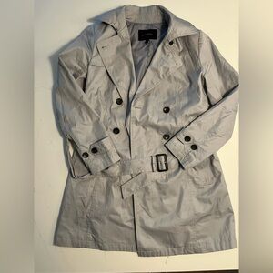 Banana Republic Light Gray Trench Coat